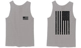 Vintage American Flag United States of America Military Army Marine us Navy USA men's Tank Top
