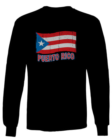 Puerto Rico Flag Boricua Puerto Rican Nuyorican Pride mens Long sleeve t shirt