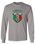 VICES AND VIRTUESS Escudo Mexicano Futbol Mexico Mexican Football Shield mens Long sleeve t shirt