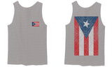 Puerto Rico Flag Boricua Rican Nuyorican Front and Back men's Tank Top