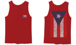 Puerto Rico Flag Boricua Rican Nuyorican Front and Back men's Tank Top