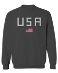 USA American Flag United States of America Patriotic  men's Crewneck Sweatshirt