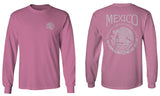 VICES AND VIRTUESS Hecho En Mexico Mexican Flag Coat of Arms Escudo Mexicano mens Long sleeve t shirt