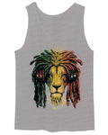 VICES AND VIRTUESS Cool Marijuana Rasta Lion Headphones Reggae Weed Stoner Day men's Tank Top