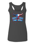 VICES AND VIRTUESS Texas State Flag Don't Mess with Texas Bull Lone Star  women's Tank Top sleeveless Racerback