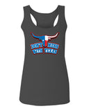 VICES AND VIRTUESS Texas State Flag Don't Mess with Texas Bull Lone Star  women's Tank Top sleeveless Racerback