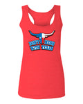VICES AND VIRTUESS Texas State Flag Don't Mess with Texas Bull Lone Star  women's Tank Top sleeveless Racerback