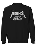 The Best Birthday Gift Legends are Born in March men's Crewneck Sweatshirt