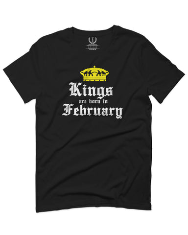 The Best Birthday Gift Kings are Born in February For men T Shirt