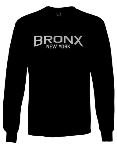 Vintage New York Bronx NYC Cool Hipster Street wear mens Long sleeve t shirt