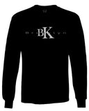 BK Brooklyn Street WEAR NYC New York Cool Fonts mens Long sleeve t shirt